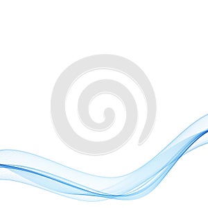 Blue wavy stream of motion waves. Abstract background. eps 10