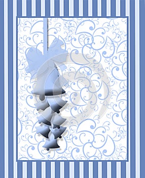 Blue Wedding Bells Print