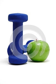 Blue Weights and Green Apple