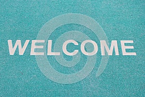 Blue welcome carpet, welcome doormat carpet