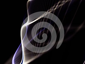 Blue and white abstract design