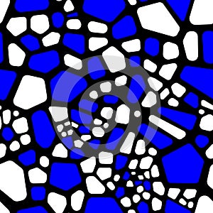 Blue and white abstract geometrical background