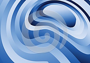 Blue and White Abstract Gradient Wavy Ripple Lines Background