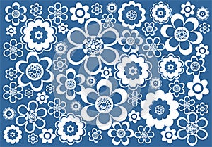 Blue-white background