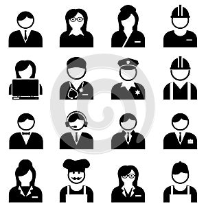 Blue and white collar professionals and workers