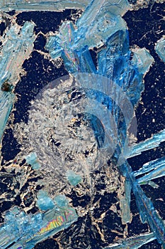 Blue and White Crystals