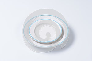 Blue and white dinner set