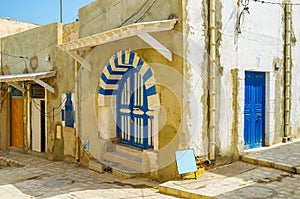 Blue-white door, Sousse, Tunisia