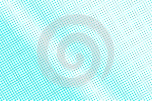 Blue white dotted halftone. Halftone background. Shiny smooth dotted gradient.