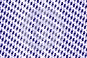 Blue white dotted halftone. Vertical frequent dotted gradient. Half tone background.