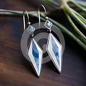 Blue And White Enameled Earrings: A Stunning Piece Of Jewelry