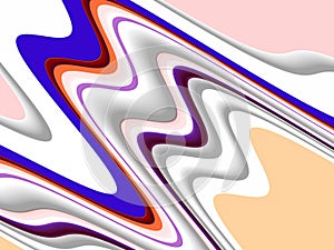 Blue white gray pink vivid fluid shapes, geometries background on black background photo