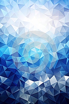 Blue, White, and Gray Polygon Gradient Pattern Background
