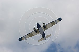 Grumman HU-16 Albatross Airplane Flying Overhead photo