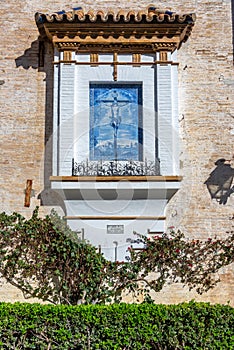 Blue and White Jesus Shrine