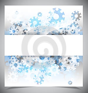 Blue and white modern abstract background