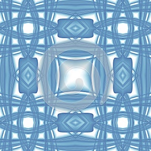Blue white modern abstract texture. Elegant background illustration. Seamless tile. Textile print pattern. Home decor fabric desig