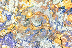 Sedimentary rocks - colourful rock layers formed through cementation and deposition - abstract graphic design backgrounds,