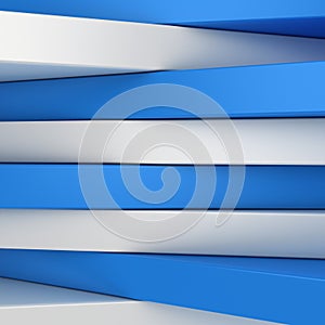 Blue and white panels