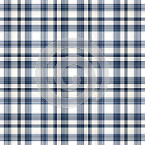 Blue White Seamless plaid