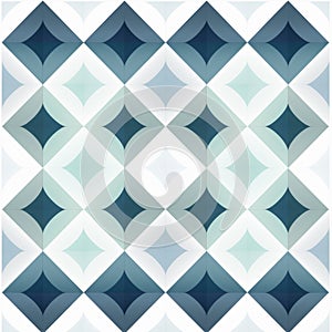 Blue And White Squares A Calm And Meditative Argyle Pattern