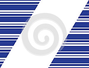 Blue White Stripes Seamless Frame