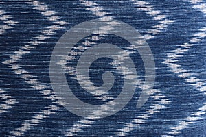 Blue and white textiles textured wallpaper