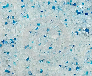 Blue and White Translucent Crystals Texture