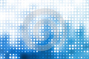 Blue and White Trendy Orbs Abstract Background