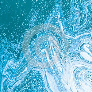 Blue and white Water abstract