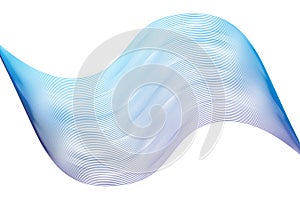 Blue White Wave Gradient Ã¢â¬' Abstract Fluid Ribbon Design with Soft Motion and Curved Texture