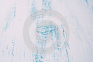 Blue and white wood texture and background for design. Old painted wood in white and blue.