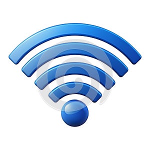 Blue wifi icon