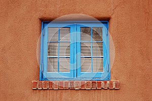 Blue Window in Adobe photo