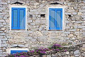 Blue windows photo