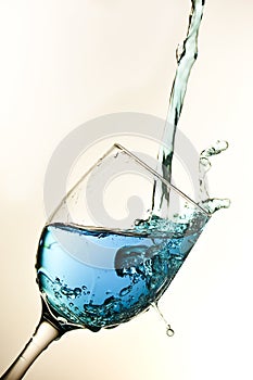 Blue Wine Glass