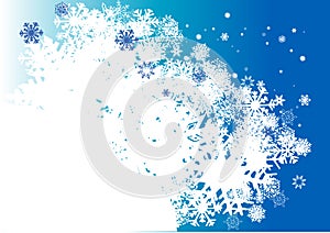 Blue winter background