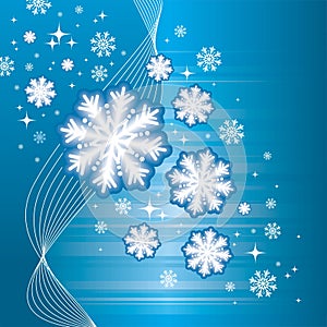 Blue winter background