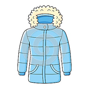 Blue winter jacket