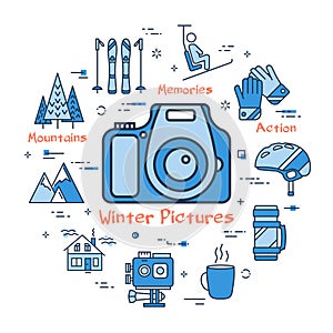 Blue Winter Pictures Concept