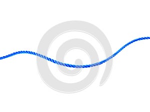 blue wire cable of usb and adapter isolated on white background.Electronic Connector.Selection focus.Clipping path