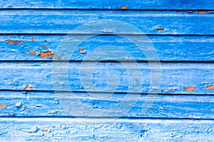 Blue wood texture background. Pastel blue colored timber wooden planks texture