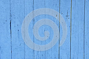 Blue wooden planks background old vintage wood of a blue beach house