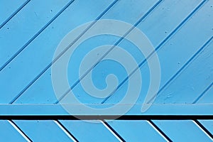 Blue Wooden Slats Background