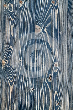 Blue Wooden Texture with Prominent Grains and Knots photo