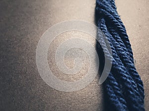 Blue wool yarn