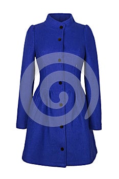 Blue woolen coat