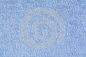 Blue woolen fabric texture background, close up