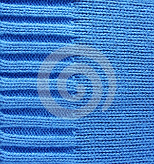 Blue woolen texture