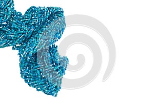 Blue Woven Bead Border or Background